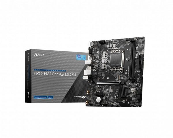 4719072925024  - Incom Group
 Płyta MSI PRO H610M-G DDR4/H610/DDR4/SATA3/M.2/USB3.0/PCIe4.0/s.1700/mATX