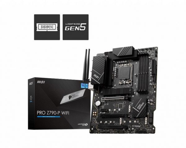 4711377015738 Płyta MSI PRO Z790-P WIFI /Z790/DDR5/SATA 3/M.2/USB3.2/WiFi/BT/PCIe5.0/ATX  - Incom Group
