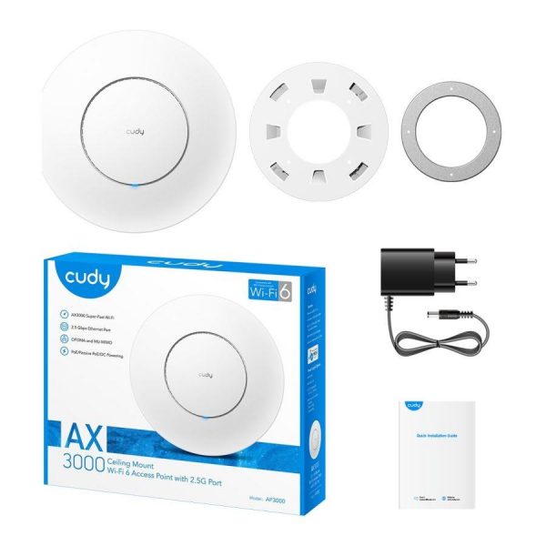  Access Point Cudy AP3000 Wi-Fi 6 AX3000 1xLAN PoE  - Incom Group
