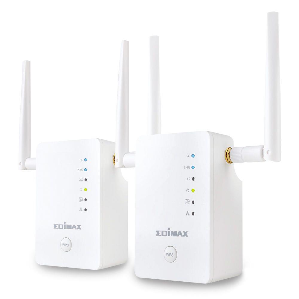 Wzmacniacz Edimax Gemini RE11 AC1200 Dual-Band Home Wi-Fi Roaming Kit 4717964701398  - Incom Group
