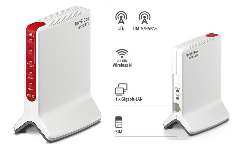  - Incom Group
 Router FRITZ! Box 6820 LTE WiFi N450 DECT Modem LTE Tri-band 4023125027277