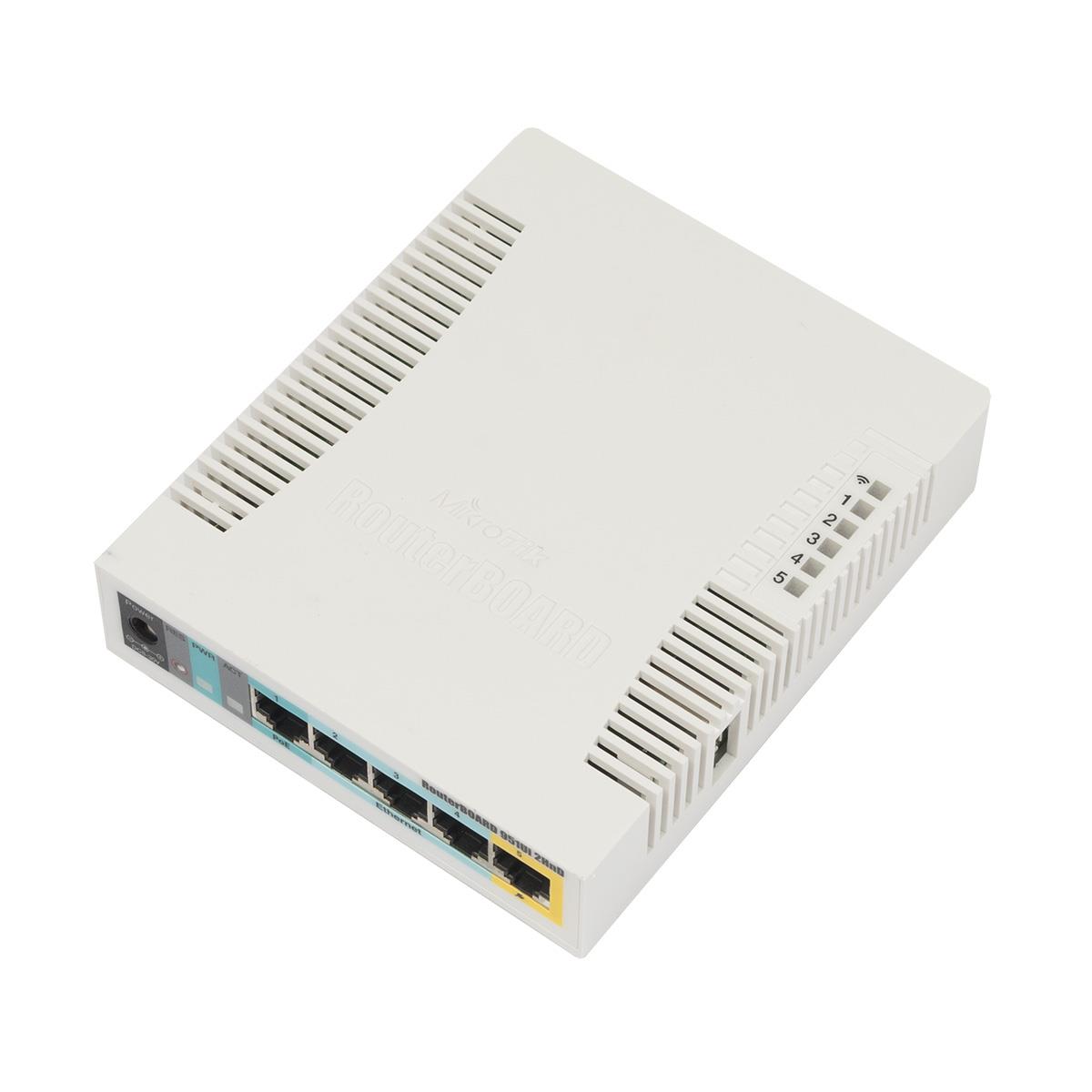 4752224001146 Router bezprzewodowy MikroTik RB951UI-2HnD 5xLAN USB 2,4GhZ SOHO AP  - Incom Group
