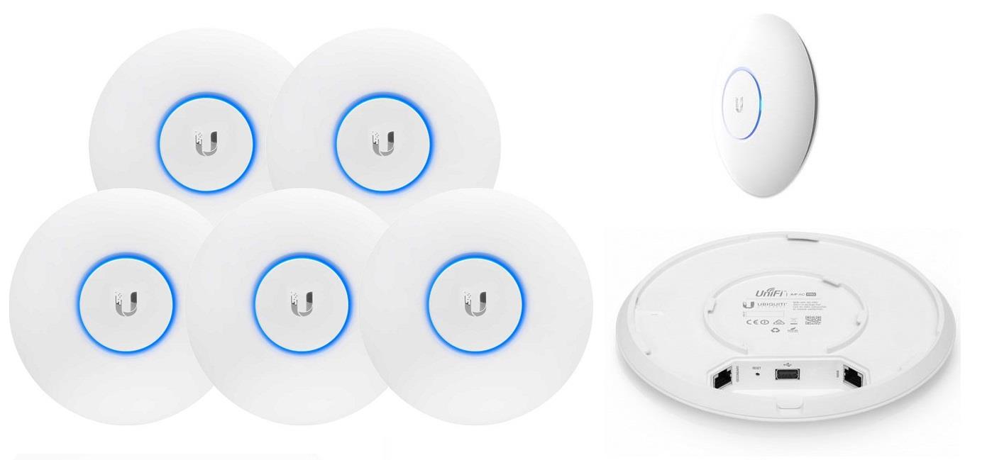 0810354025464 Access Point UBIQUITI UniFi UAP-AC-PRO AP AC1300 5GHz, N450 2,4GHz 122m 2x1GbE LAN 5-pack  - Incom Group
