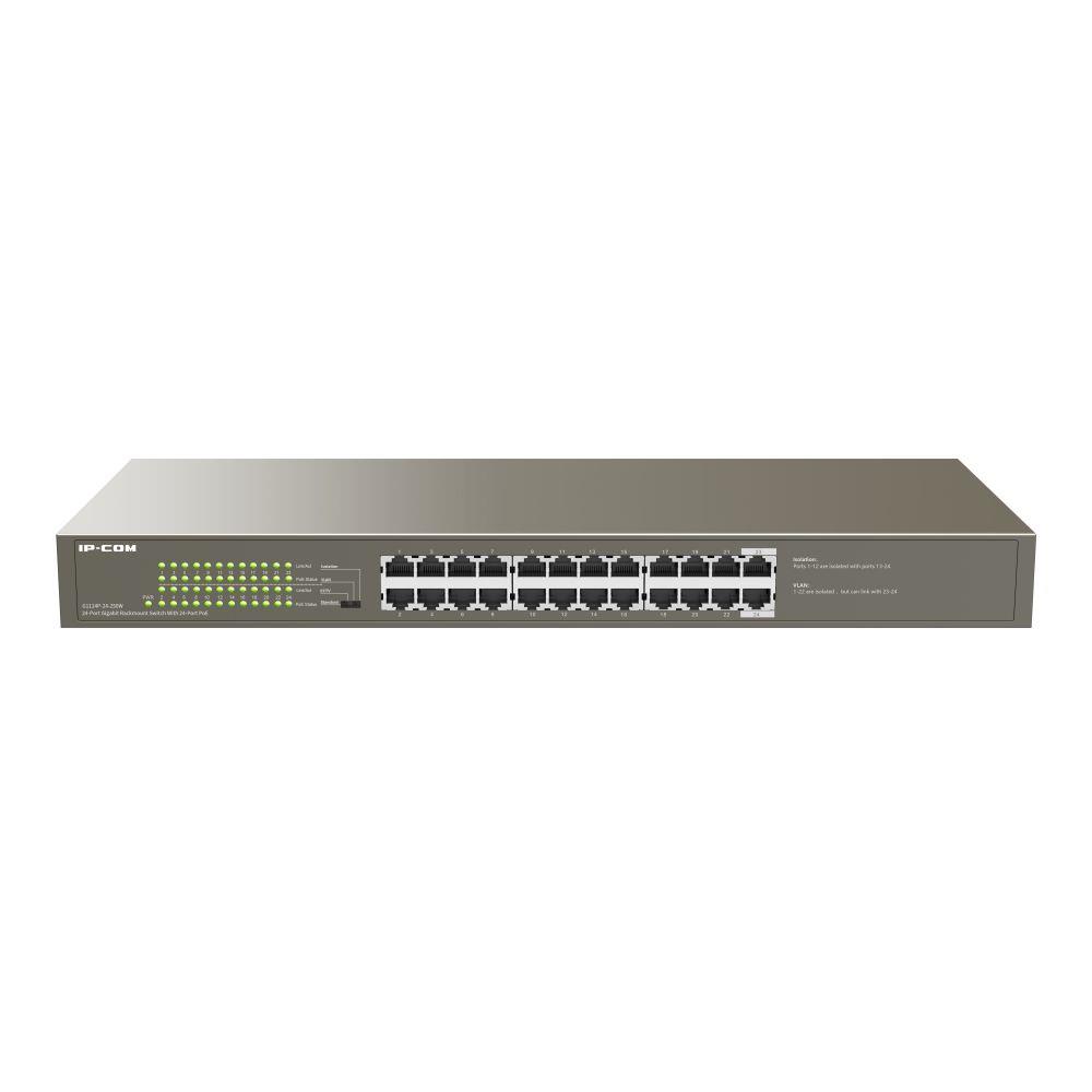 6932392831662 Switch niezarządzalny IP-COM By Tenda G1124P-24-250W 24x 1GbE PoE+ 250 W  - Incom Group
