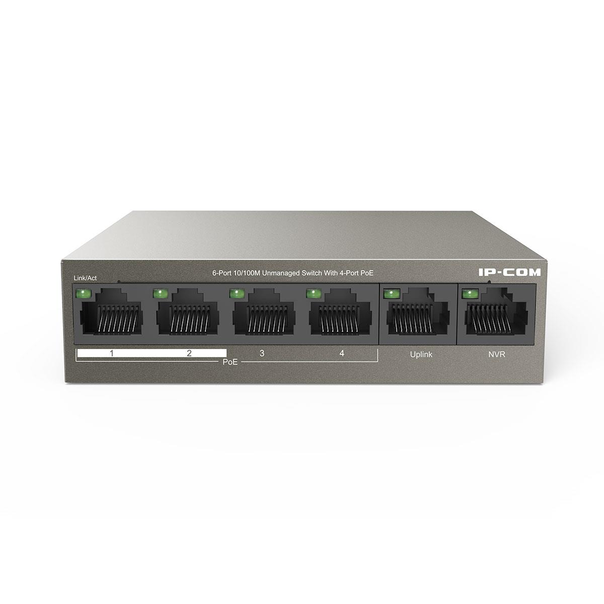  - Incom Group
 Switch niezarządzalny IP-COM By Tenda F1106P-4-63W 6x 10/100 Mb/s 63W 6932392831761