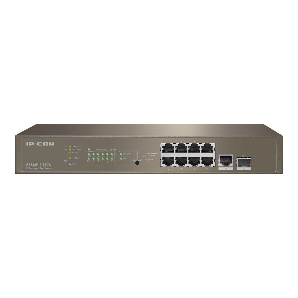  - Incom Group
 6932392831860 Switch zarządzalny IP-COM By Tenda G5310P-8-150W 9x 1GbE SFP PoE 150 W