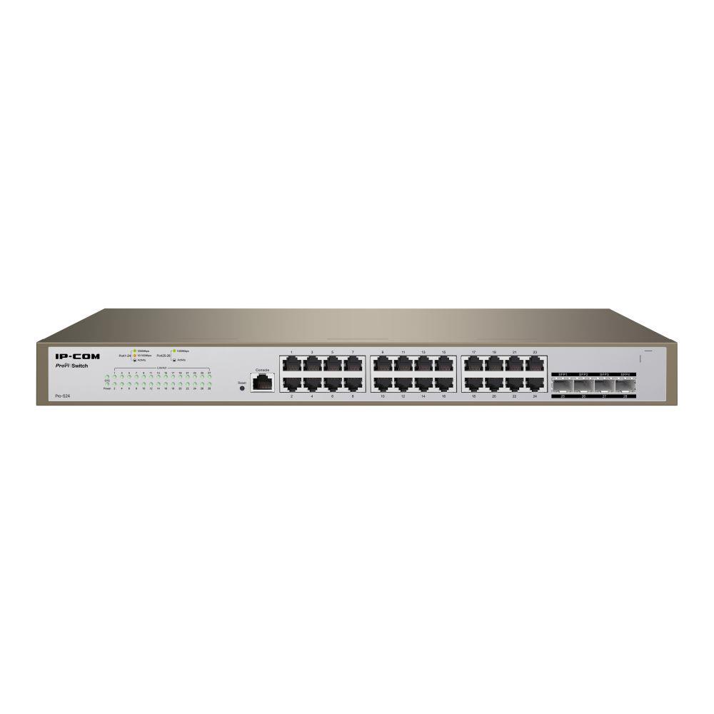 Switch zarządzalny IP-COM By Tenda Pro-S24 24x 1GbE 4x SFP 6932392835219  - Incom Group
