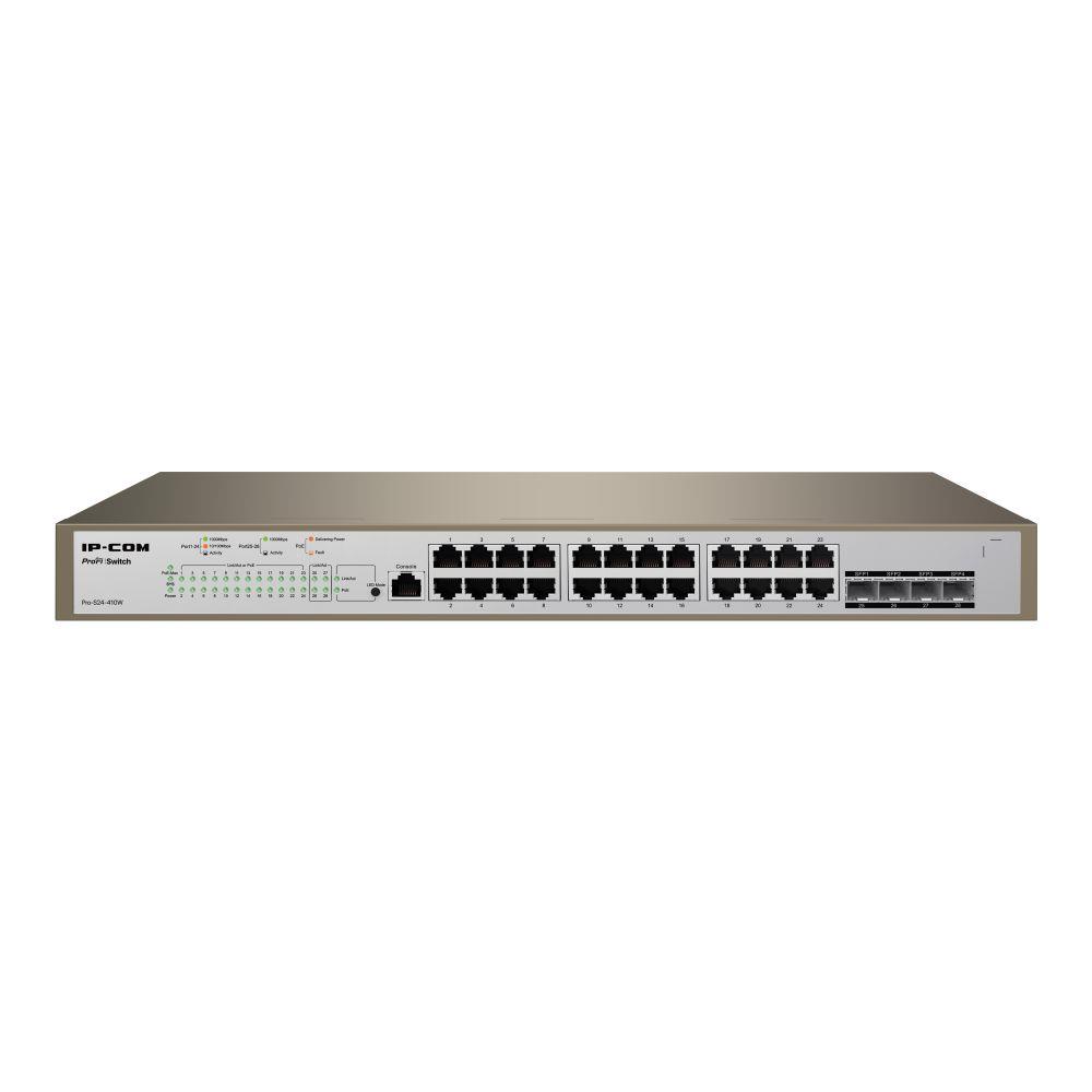  - Incom Group
 6932392835189 Switch zarządzalny IP-COM By Tenda Pro-S24-410W 24x 1GbE 4x SFP PoE 410 W