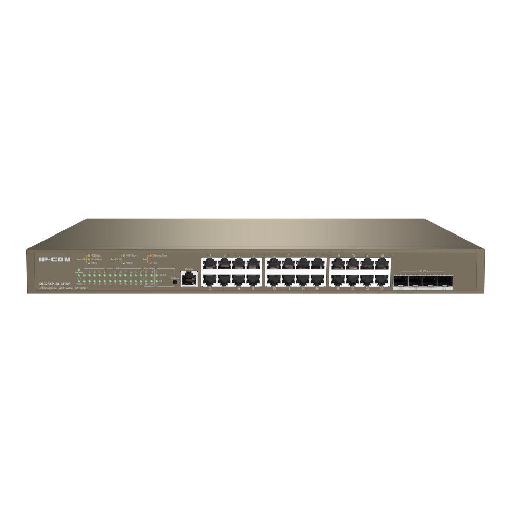   - Incom Group
 Switch zarządzalny IP-COM By Tenda G5328XP-24-410W 24x1GbE 4xSFP+ PoE 410W