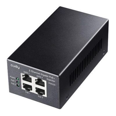  - Incom Group
 Zasilacz PoE+ Cudy POE220 2-Channel 30W Gigabit 