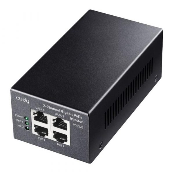 Zasilacz PoE+ Cudy POE220 2-Channel 30W Gigabit   - Incom Group
