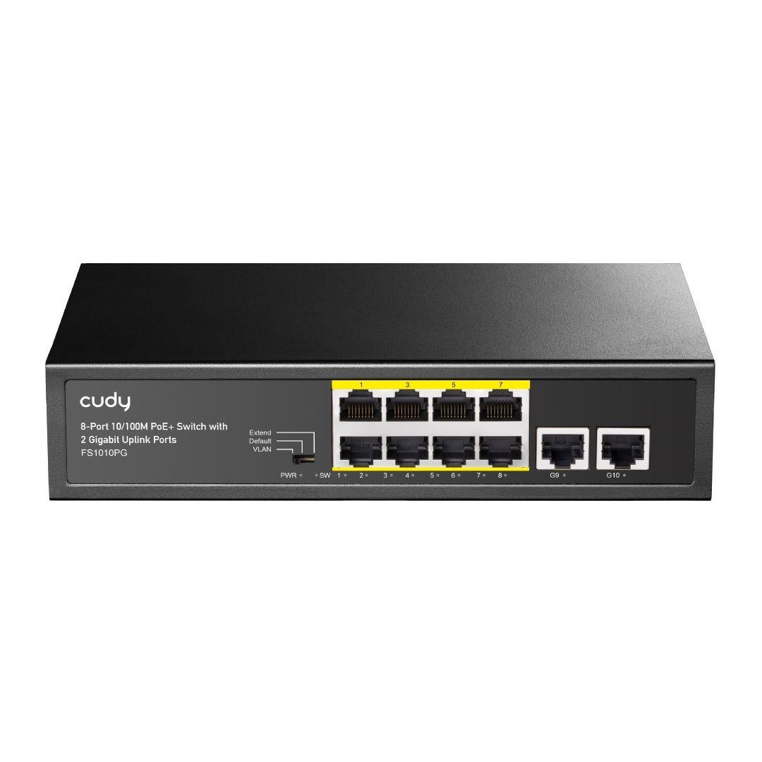   - Incom Group
 Switch niezarządzalny Cudy FS1010PG 8x10/100Mbps with 2 Gigabit Uplink Ports, PoE+ 120W