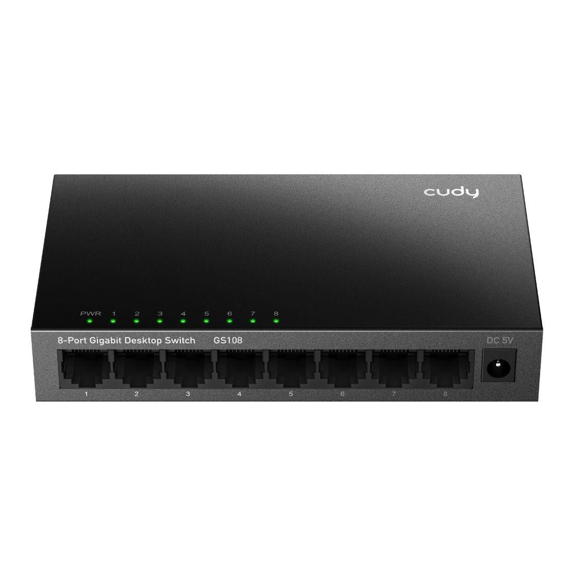 Switch niezarządzalny Cudy GS108 4.0 8x10/100/1000Mbps   - Incom Group
