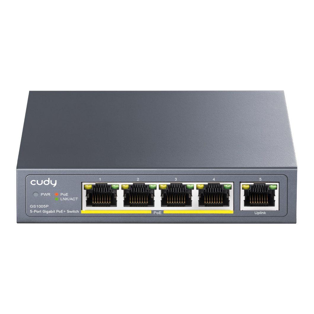  - Incom Group
 Switch niezarządzalny Cudy GS1005P 5x10/100/1000Mbps POE+ 60W 