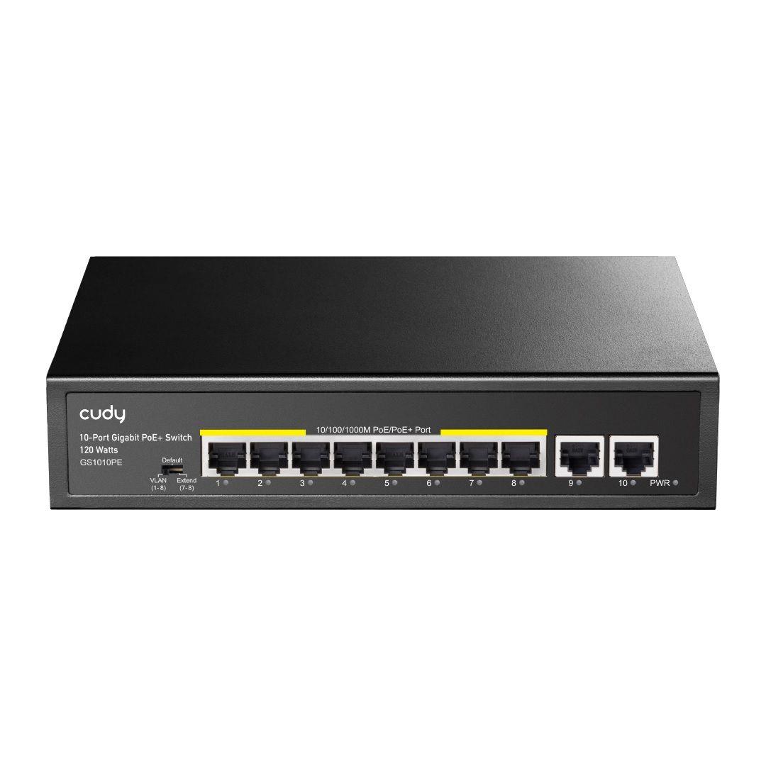   - Incom Group
 Switch niezarządzalny Cudy GS1010PE 8x10/100/1000Mbps PoE+ 120W, 2x10/100/1000Mbps Uplink