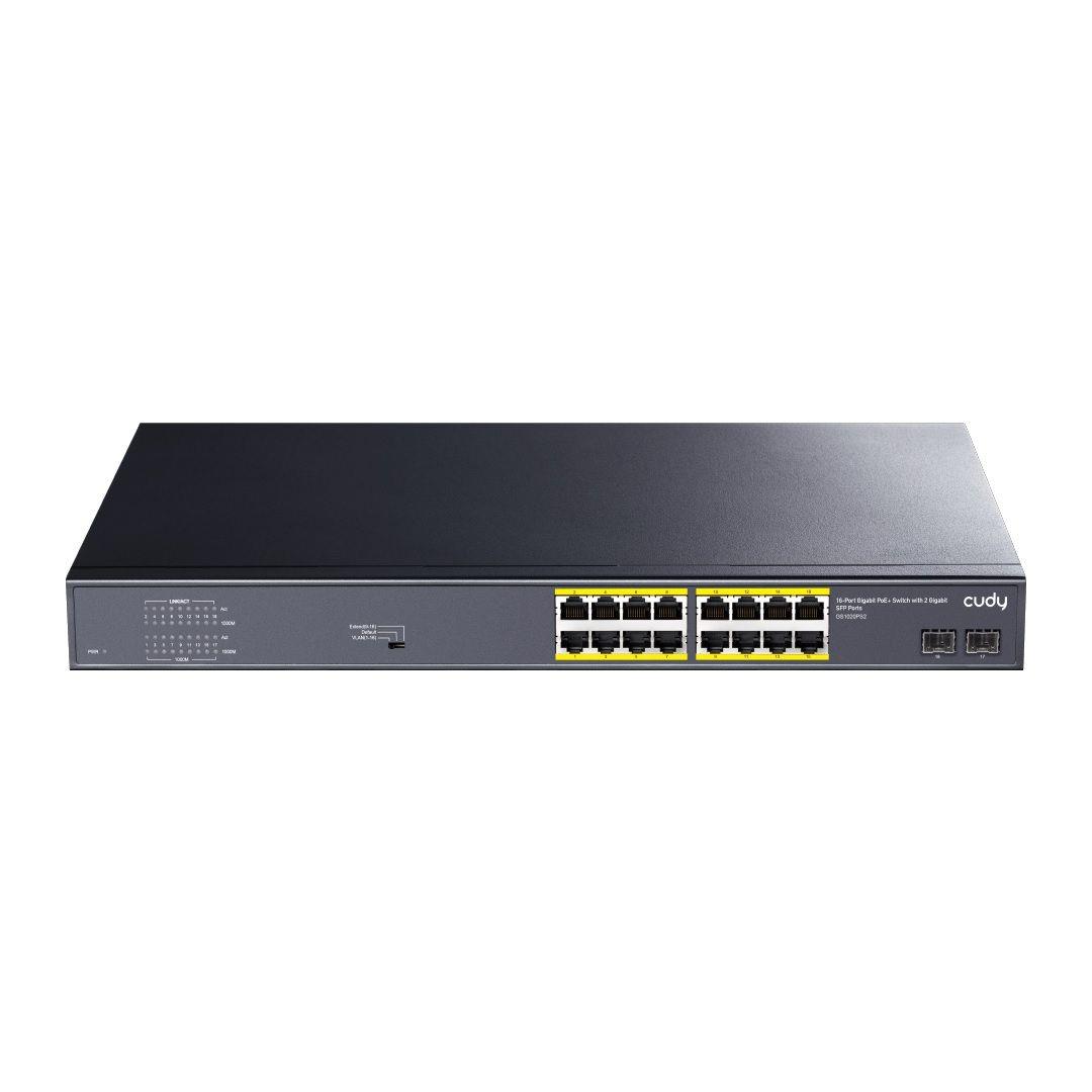  - Incom Group
 Switch niezarządzalny Cudy GS1020PS2 16x10/100/1000Mbps PoE+ 200W, 2xSFP 