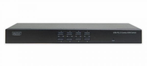  - Incom Group
 Przełącznik KVM DIGITUS Combo PS/2&USB 2.0, 8 portów, Rack, IP (opcjonalnie) 4016032429982