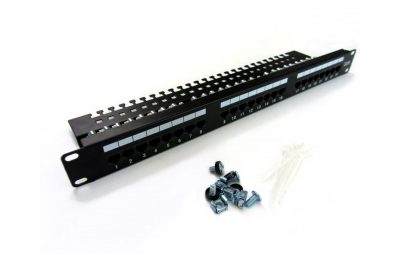 Patch panel DIGITUS 19" 24x RJ45 UTP kat. 5e z tacką  - Incom Group
 5907772604601