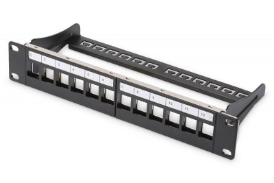 4016032280804  - Incom Group
 Patch panel pusty DIGITUS 10" 12 port 1U do modułów keystone (RAL 9005)