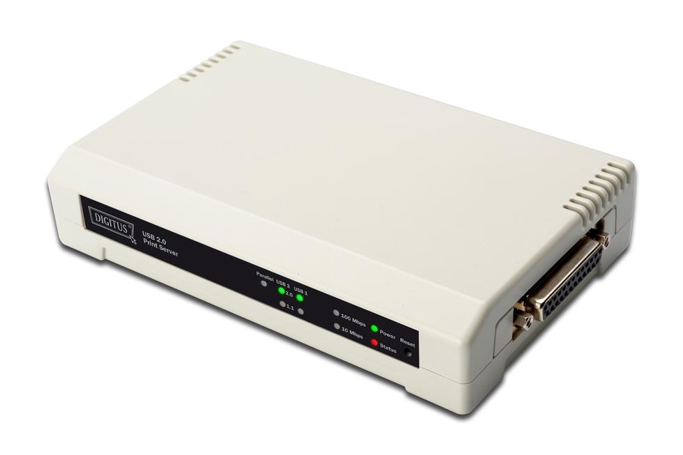 4016032315346 Serwer wydruku DIGITUS DN-13006-1 10/100Mbps 2xUSB2.0 + 1xLPT  - Incom Group
