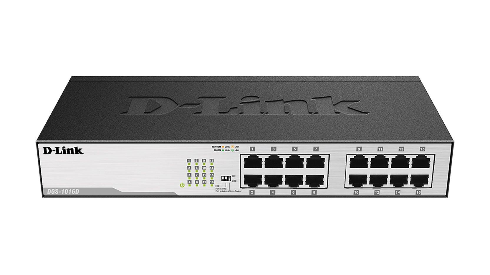  - Incom Group
 Switch niezarządzalny D-Link DGS-1016D L2 16x1000Mbit (RJ45) Desktop/Rack 0790069269974