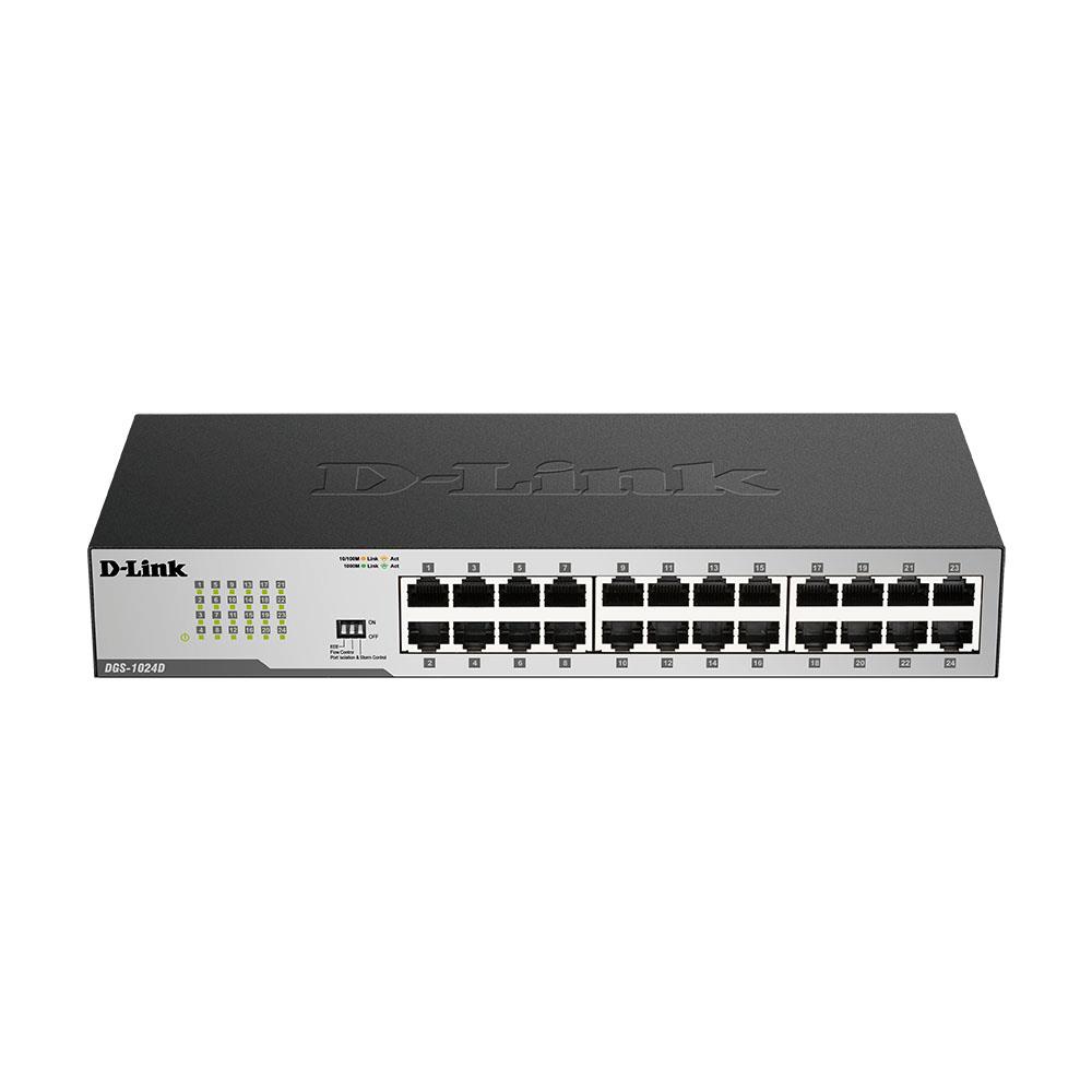 0790069269912 Switch niezarządzalny D-Link DGS-1024D 24-port 24x10/100/1000 Gigabit Desktop/Rack 19"  - Incom Group
