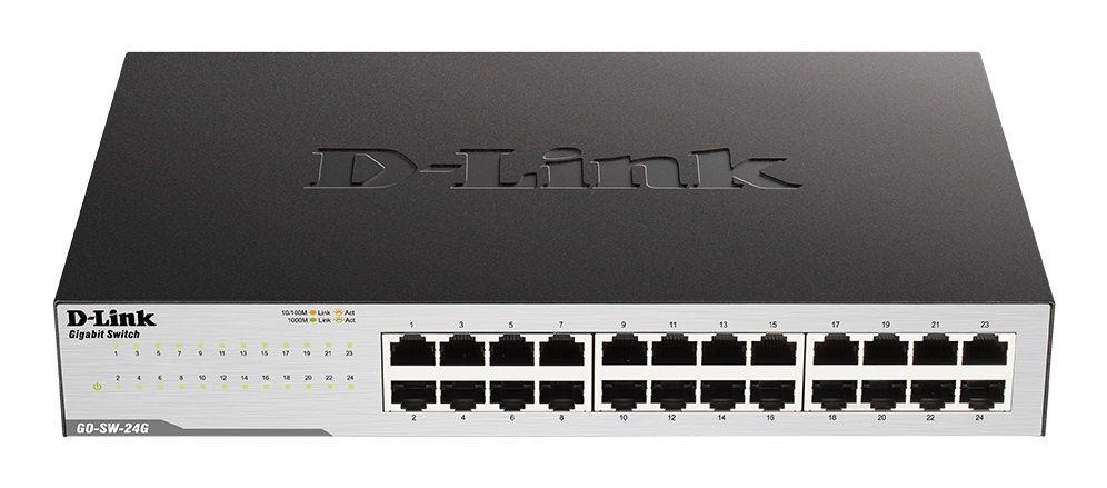 Switch niezarządzalny D-Link GO-SW-24G 24x1000Mbps Gigabit Desktop Ethernet  - Incom Group
 0790069396625