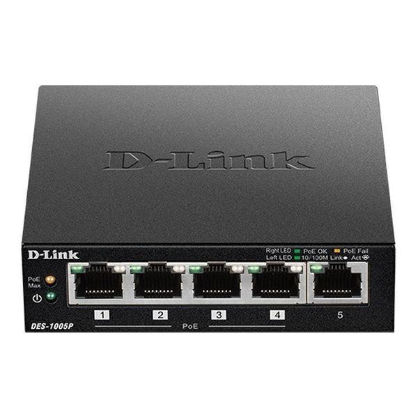 0790069370908  - Incom Group
 Switch niezarządzalny D-Link DES-1005P 5x10/100 Mb/s PoE