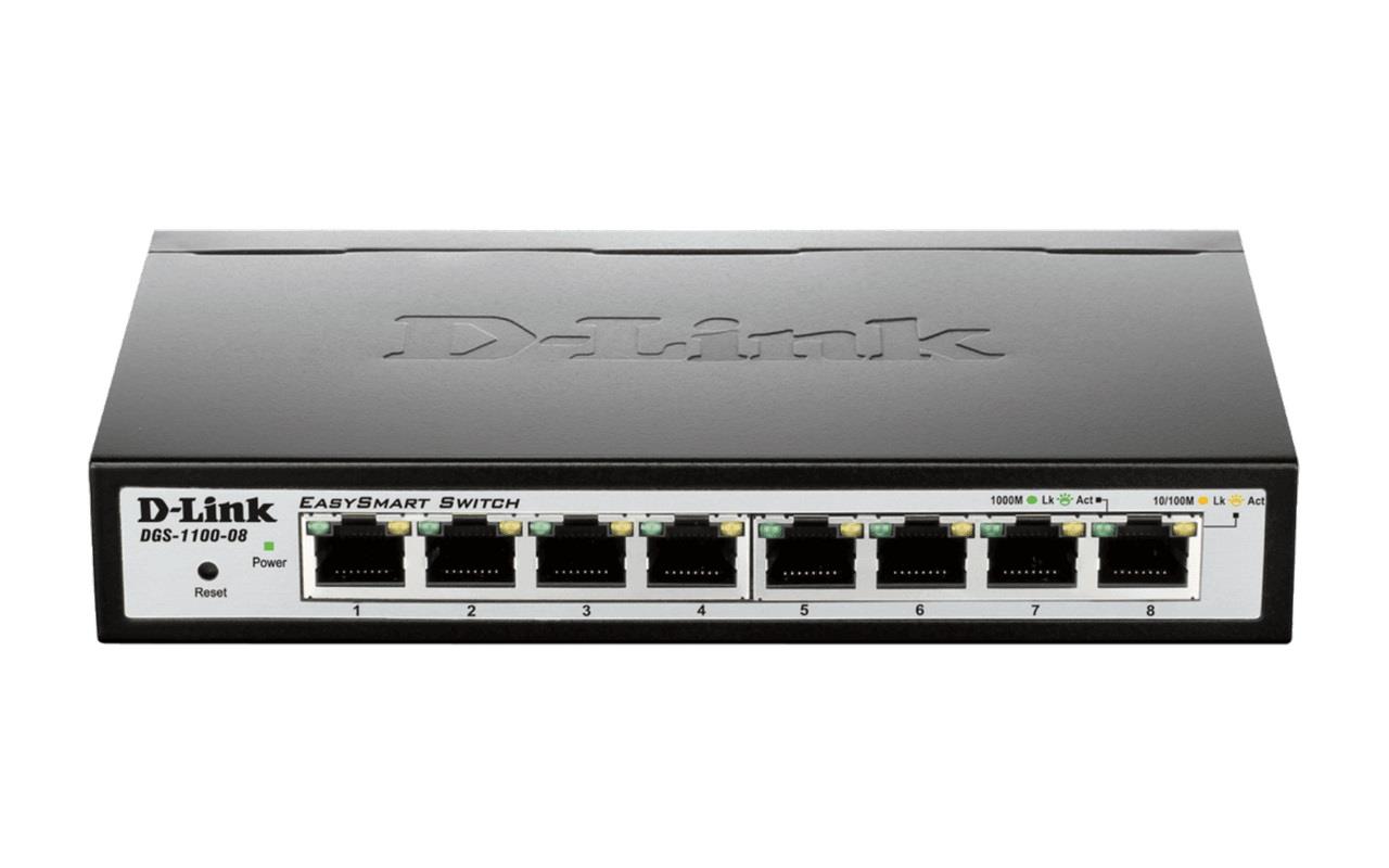  - Incom Group
 Switch zarządzalny D-Link DGS-1100-08 8x1000 Mbps Gigabit 0790069372957