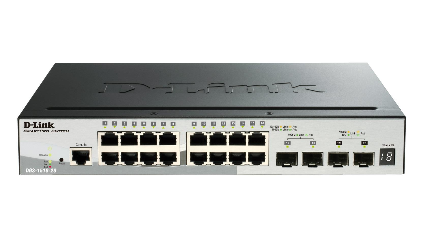 Switch zarządzalny D-Link DGS-1510-20 16xGigabit 2xSFP 2xSFP+  - Incom Group
 790069467912