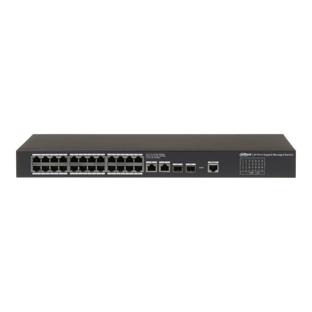 Switch zarządzalny Dahua SG4028 24x10/100/1000 Mb/s, 2x10/100/1000Mb/s Uplink, 2x1000Mb/s SFP Uplink   - Incom Group
