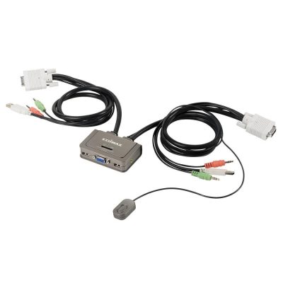 4710700927427 Switch KVM Edimax EK-2U2CA 2xUSB z kablami i audio  - Incom Group
