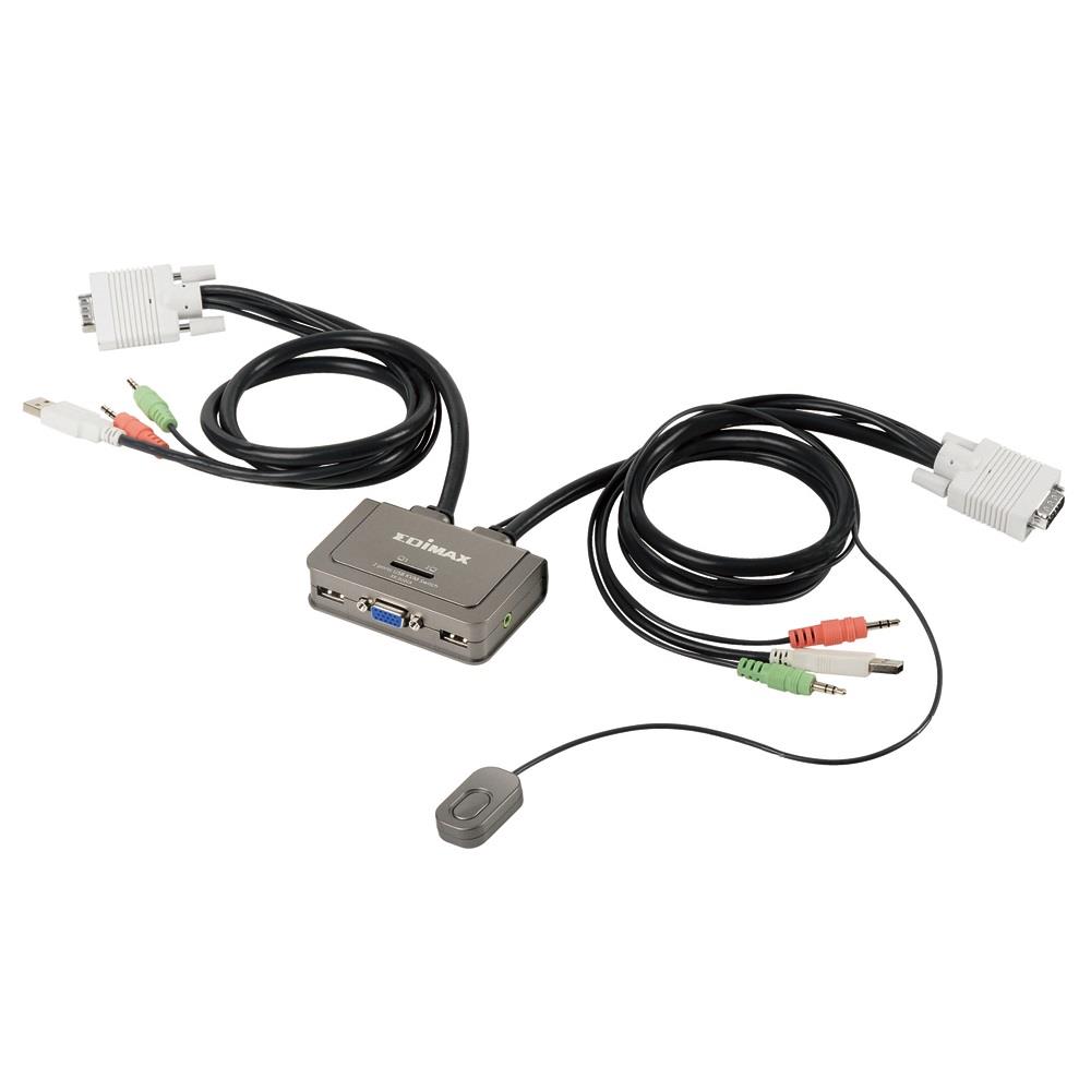  - Incom Group
 Switch KVM Edimax EK-2U2CA 2xUSB z kablami i audio 4710700927427