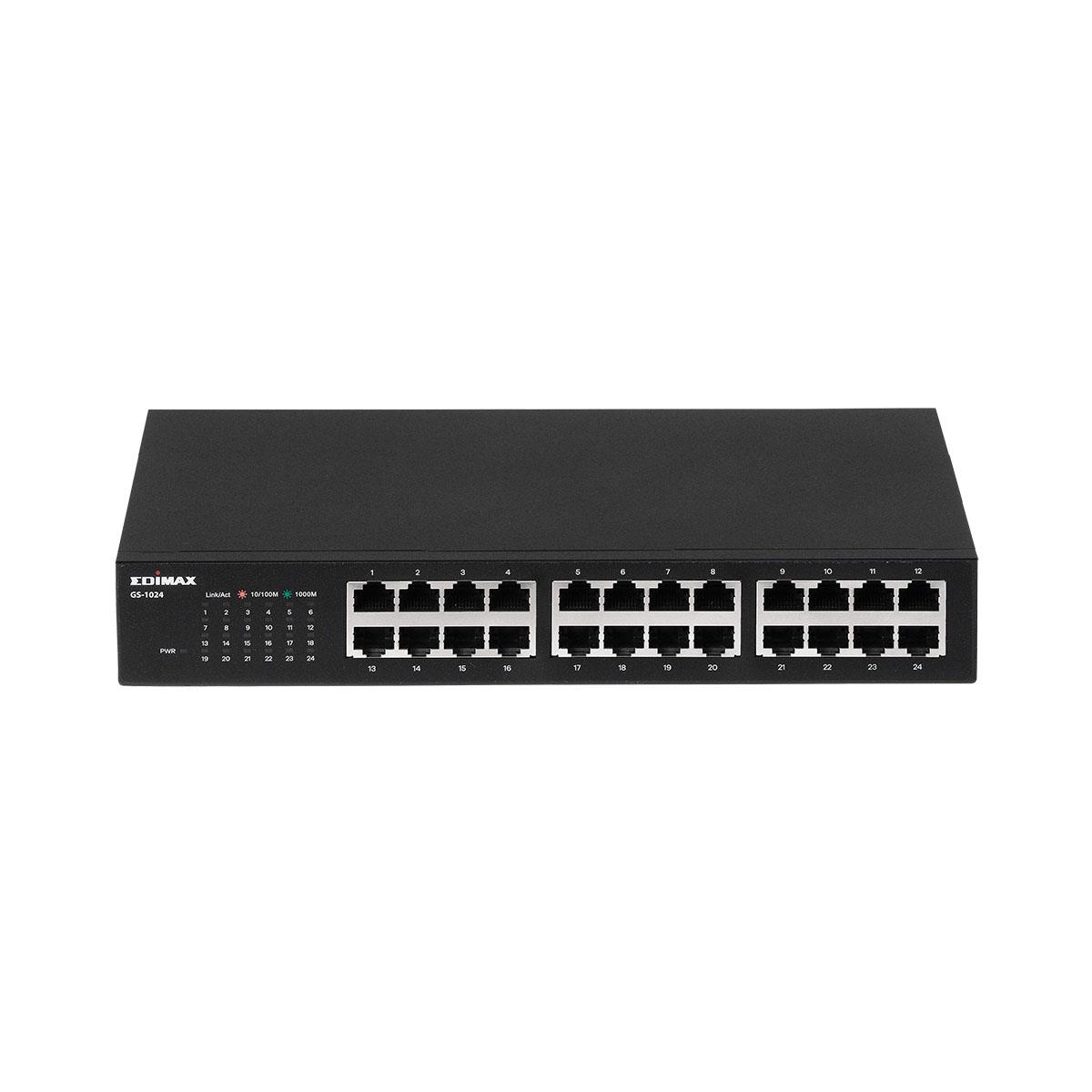 Switch niezarządzalny Edimax GS-1024 24x 1GbE Full Duplex 4717964705020  - Incom Group
