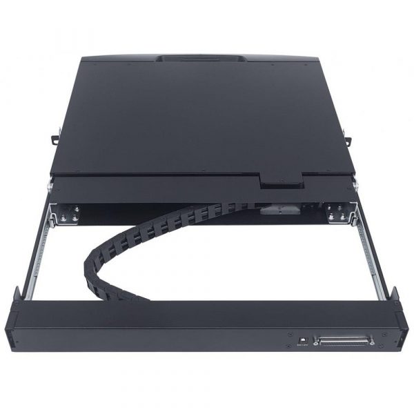 0766623507738 Konsola 19" KVM Intellinet Rack 19" z klawiaturą, touchpadem, czarna  - Incom Group
