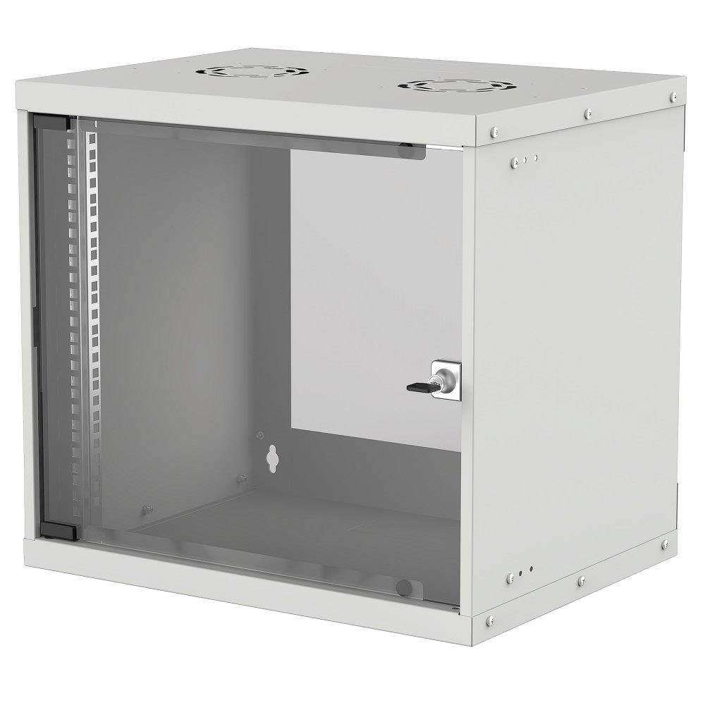  - Incom Group
 Szafa wisząca Intellinet BASIC, 9U, 540/560, Rack 19", szklane drzwi, FLATPACK, szara 0766623714815