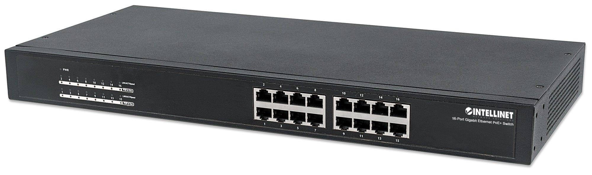  - Incom Group
 Switch niezarządzalny Intellinet 16x 10/100/1000 Mbps PoE+ 220W Rack 19" 0766623560993