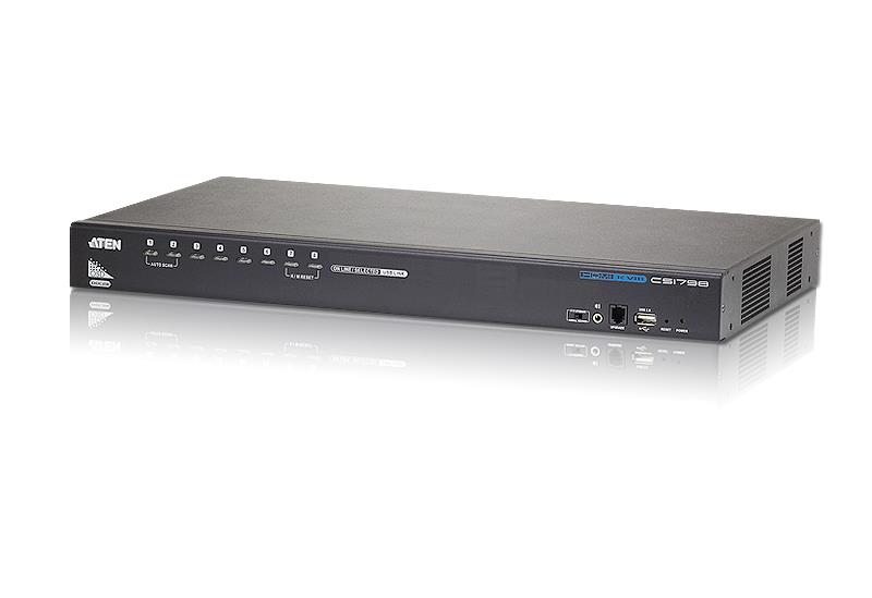 Przełącznik KVM ATEN USB HDMI/Audio CS1798 (CS1798-AT-G) 8-port. 4719264641596  - Incom Group
