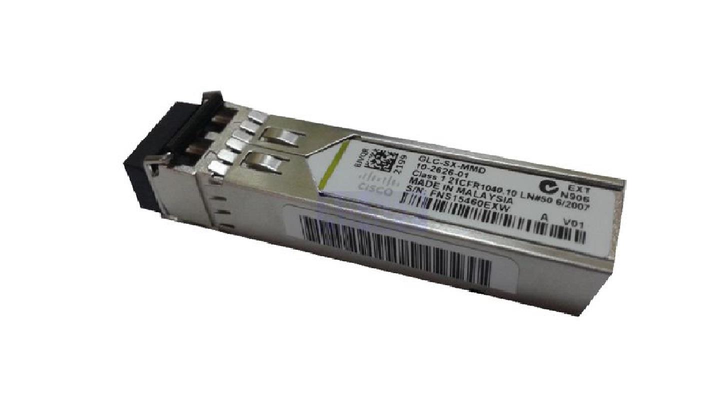 0882658340895  - Incom Group
 Moduł Cisco GE SFP, LC connector, SX transceiver, MMF, 850nm, DOM