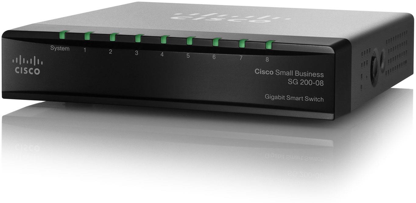 Switch zarządzalny Cisco SG200-08 8x100/1000 (SLM2008T) 0882658298998  - Incom Group
