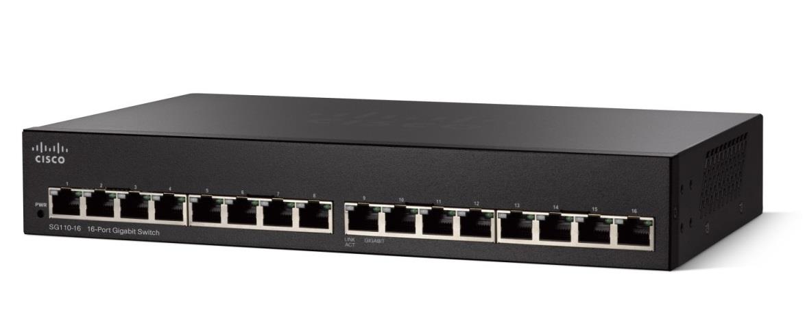 0882658722738 Switch niezarządzalny Cisco SG110-16 16-port 10/100/1000  - Incom Group
