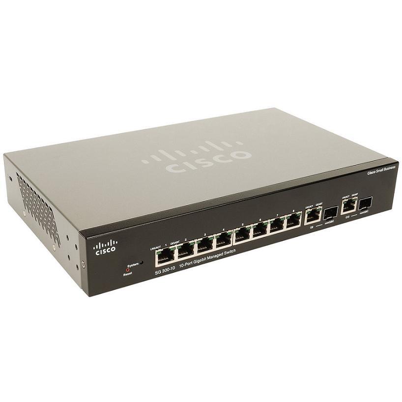 Switch zarządzalny Cisco SG300-10 8x100/1000 2xSFP Combo (SRW2008-K9) 0882658295652  - Incom Group
