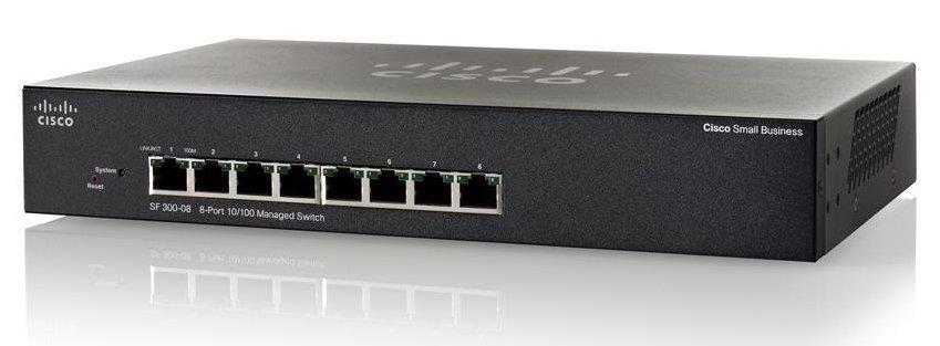  - Incom Group
  Switch zarządzalny Cisco SF300-08 8x10/100 (SRW208-K9)