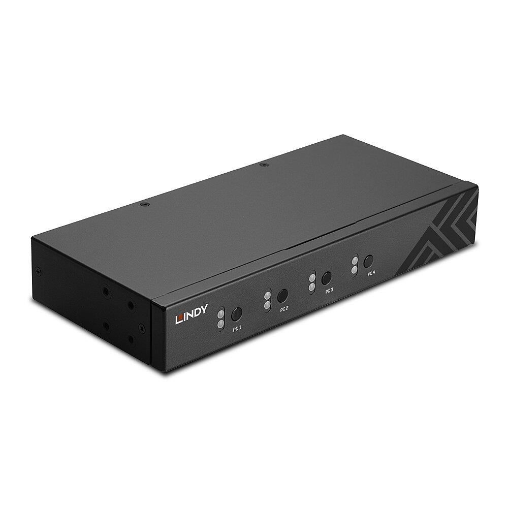 Przełącznik KVM LINDY 4-portowy USB 2.0 & Audio KM Switch  - Incom Group
 4002888321662