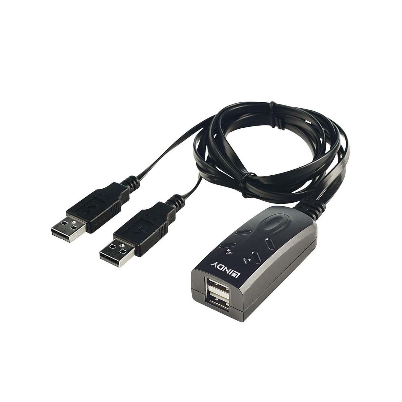  - Incom Group
 4002888321655 Przełącznik KVM LINDY 2-portowy USB 2.0