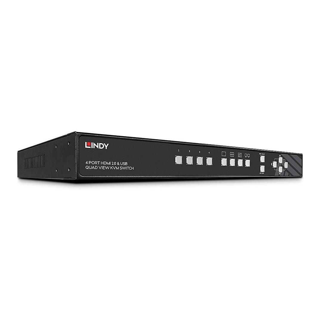  - Incom Group
 4002888323291 Przełącznik KVM LINDY 4-portowy USB HDMI 4K