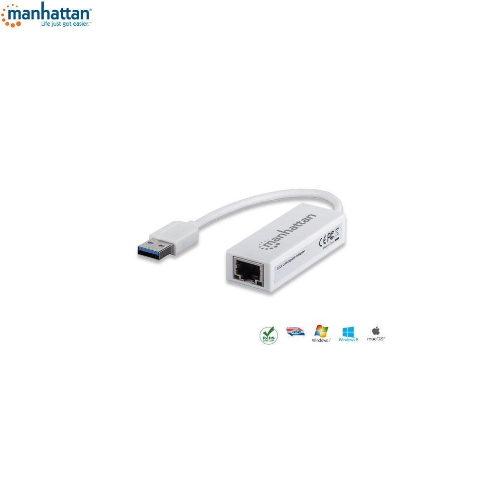 0766623506847  - Incom Group
 Karta sieciowa Manhattan USB 3.0 na RJ45 10/100/1000 Gigabit