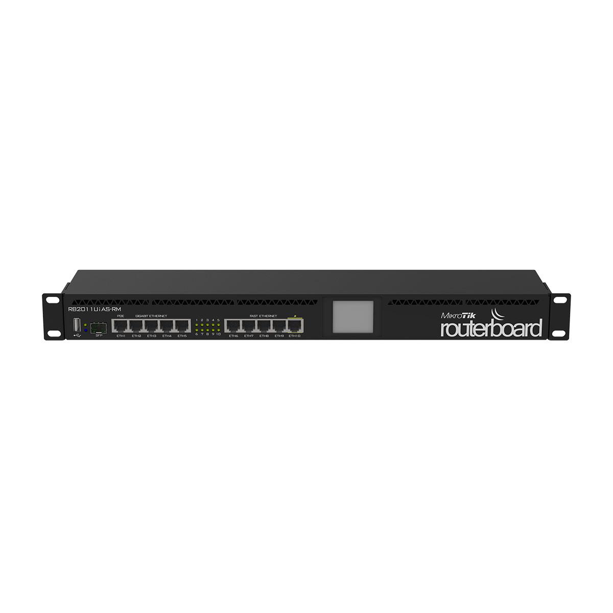  - Incom Group
 Router MikroTik RouterBoard RB2011UIAS-RM RACK 1U 5x 1GbE 5x 10M/100M SFP PoE 4752224000347