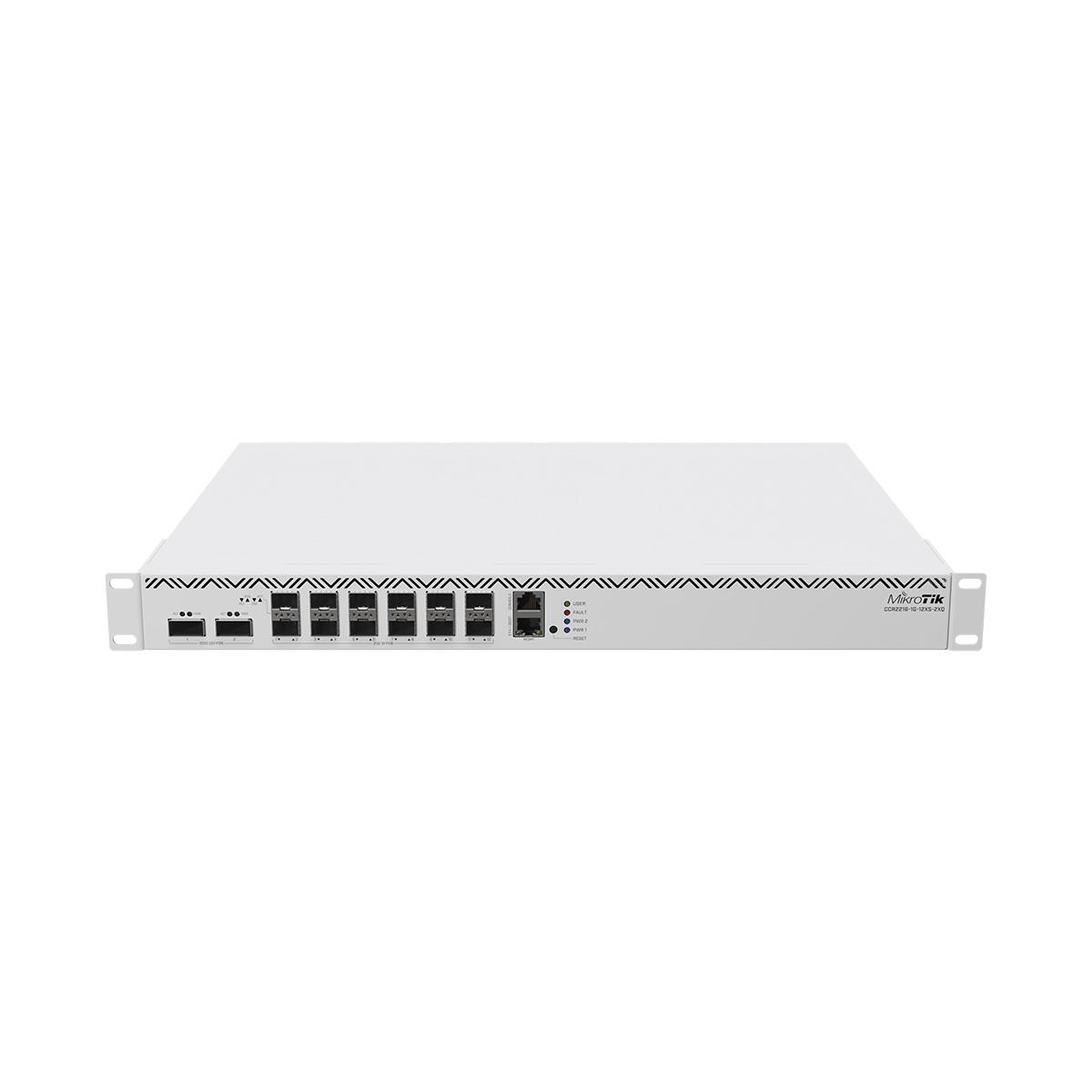 Router MikroTik CCR2216-1G-12XS-2XQ Cloud Core 12x 25GbE SFP28 2x 100GbE QSFP28 4752224000026  - Incom Group
