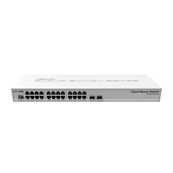 Switch zarządzalny MikroTik CRS328-24P-4S+RM 24x10/100/1000 RJ-45 PoE, 4x10000 SFP+ 4752224002228  - Incom Group
